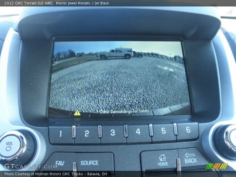 Merlot Jewel Metallic / Jet Black 2012 GMC Terrain SLE AWD