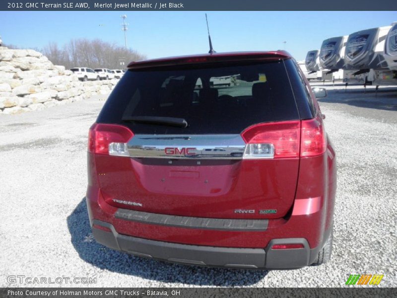 Merlot Jewel Metallic / Jet Black 2012 GMC Terrain SLE AWD