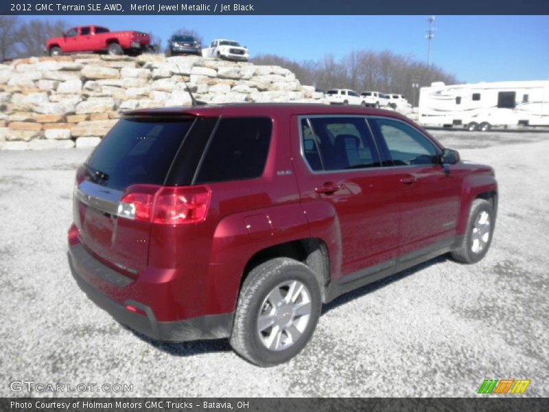 Merlot Jewel Metallic / Jet Black 2012 GMC Terrain SLE AWD