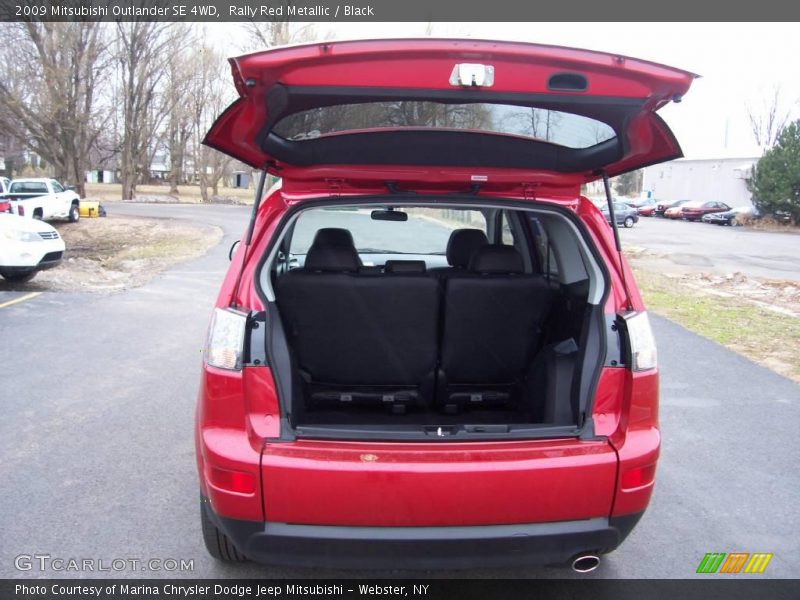 Rally Red Metallic / Black 2009 Mitsubishi Outlander SE 4WD