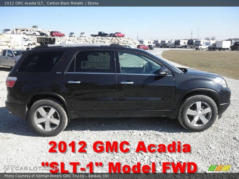 Carbon Black Metallic / Ebony 2012 GMC Acadia SLT