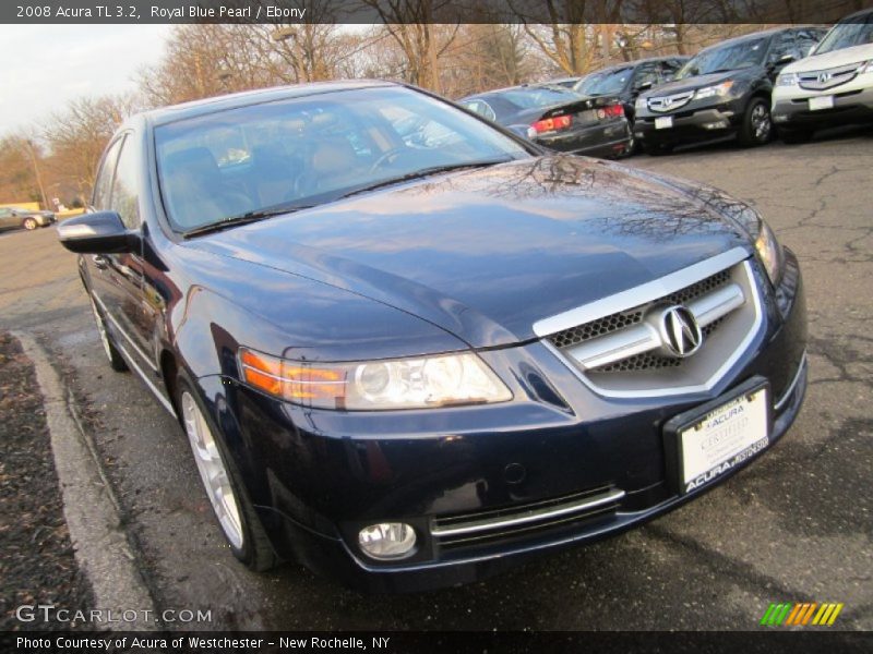 Royal Blue Pearl / Ebony 2008 Acura TL 3.2