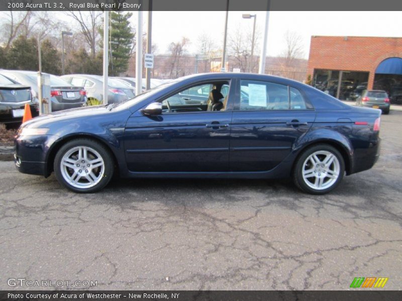Royal Blue Pearl / Ebony 2008 Acura TL 3.2