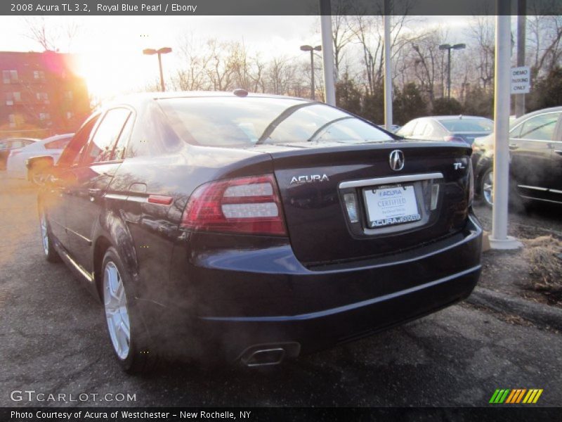 Royal Blue Pearl / Ebony 2008 Acura TL 3.2
