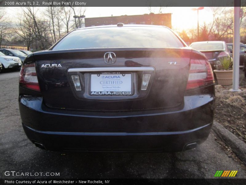 Royal Blue Pearl / Ebony 2008 Acura TL 3.2