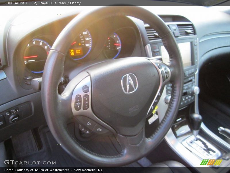 Royal Blue Pearl / Ebony 2008 Acura TL 3.2
