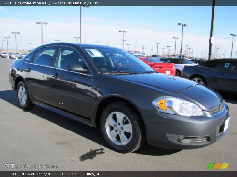 Cyber Gray Metallic / Gray 2011 Chevrolet Impala LT
