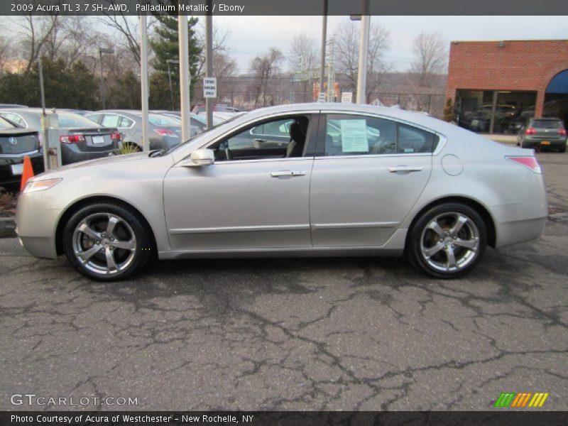 Palladium Metallic / Ebony 2009 Acura TL 3.7 SH-AWD