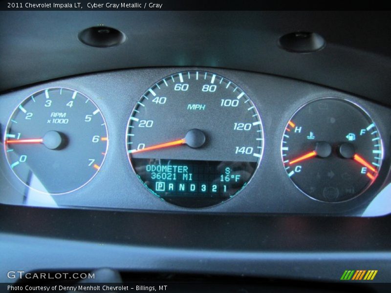 Cyber Gray Metallic / Gray 2011 Chevrolet Impala LT