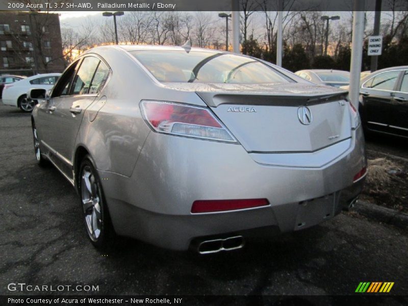 Palladium Metallic / Ebony 2009 Acura TL 3.7 SH-AWD