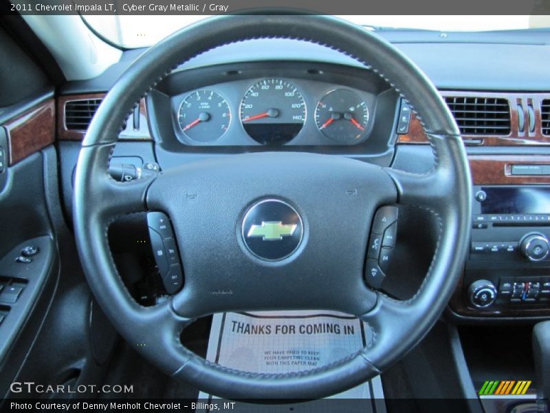 Cyber Gray Metallic / Gray 2011 Chevrolet Impala LT
