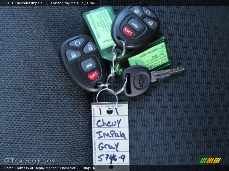 Cyber Gray Metallic / Gray 2011 Chevrolet Impala LT
