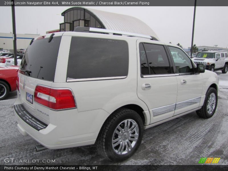 White Suede Metallic / Charcoal Black/Caramel Piping 2008 Lincoln Navigator Elite 4x4