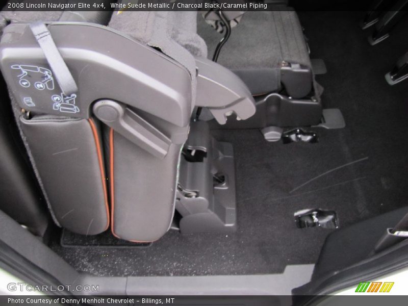 White Suede Metallic / Charcoal Black/Caramel Piping 2008 Lincoln Navigator Elite 4x4