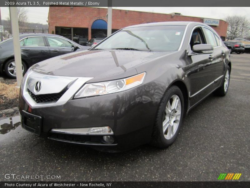 Polished Metal Metallic / Ebony 2009 Acura TL 3.5