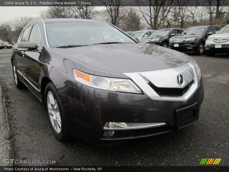 Polished Metal Metallic / Ebony 2009 Acura TL 3.5