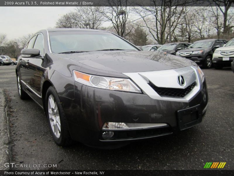 Polished Metal Metallic / Ebony 2009 Acura TL 3.5