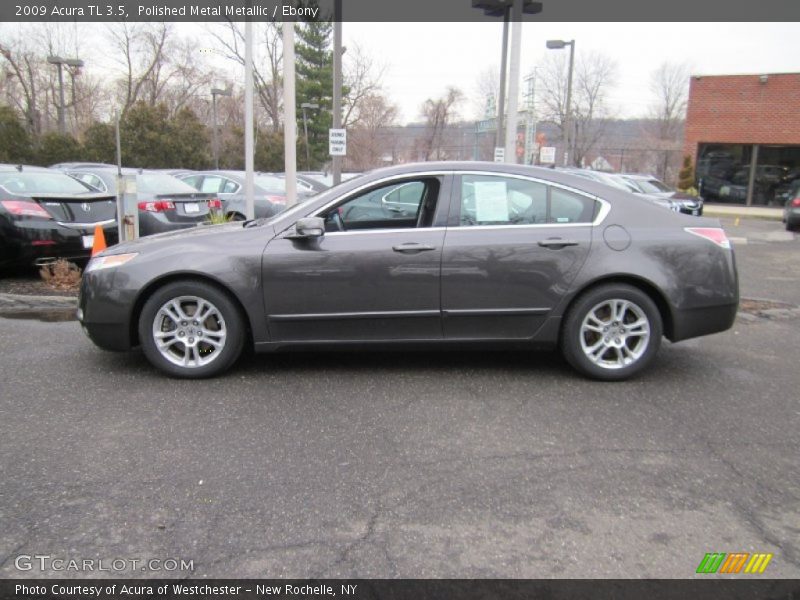 Polished Metal Metallic / Ebony 2009 Acura TL 3.5