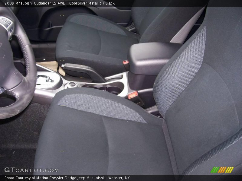 Cool Silver Metallic / Black 2009 Mitsubishi Outlander ES 4WD