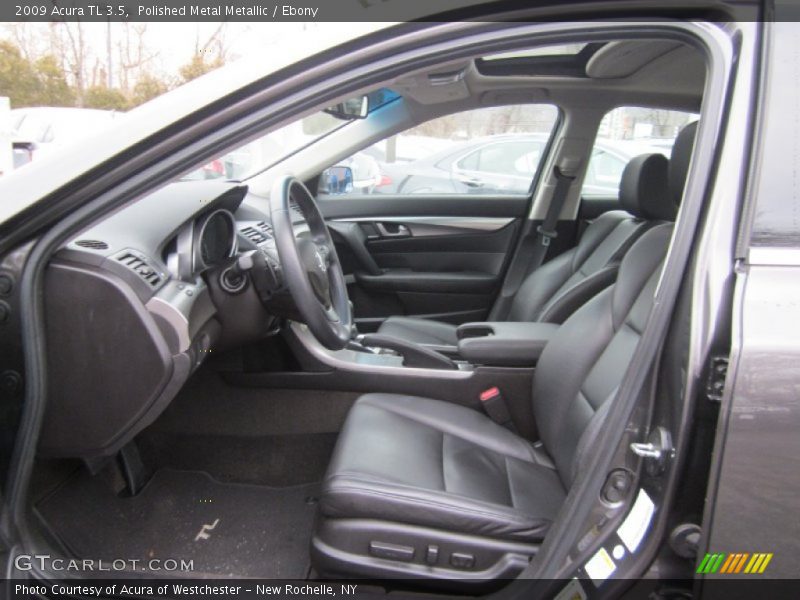 Polished Metal Metallic / Ebony 2009 Acura TL 3.5
