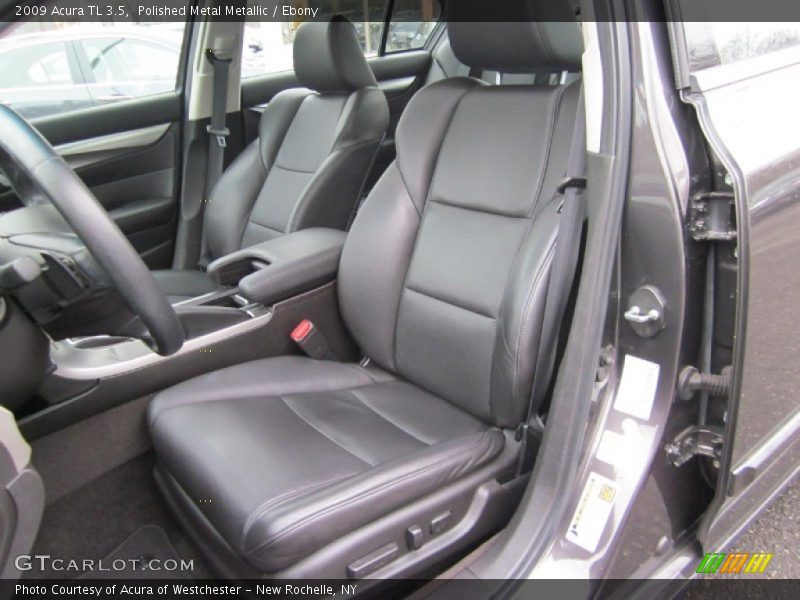 Polished Metal Metallic / Ebony 2009 Acura TL 3.5
