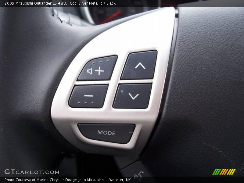 Cool Silver Metallic / Black 2009 Mitsubishi Outlander ES 4WD