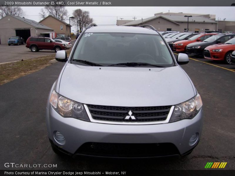 Cool Silver Metallic / Black 2009 Mitsubishi Outlander ES 4WD