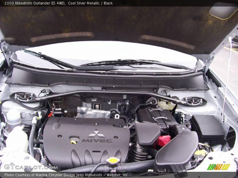Cool Silver Metallic / Black 2009 Mitsubishi Outlander ES 4WD