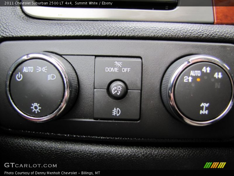 Controls of 2011 Suburban 2500 LT 4x4