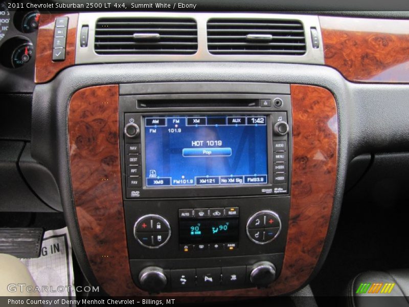 Controls of 2011 Suburban 2500 LT 4x4