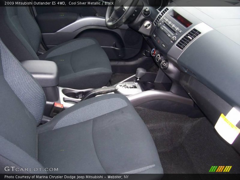 Cool Silver Metallic / Black 2009 Mitsubishi Outlander ES 4WD