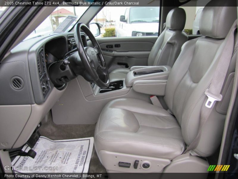 Bermuda Blue Metallic / Gray/Dark Charcoal 2005 Chevrolet Tahoe Z71 4x4