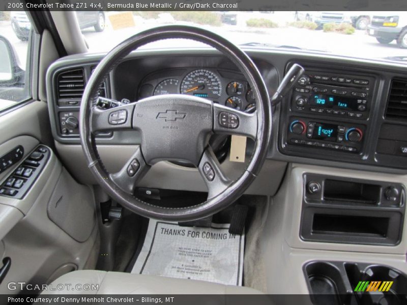 Bermuda Blue Metallic / Gray/Dark Charcoal 2005 Chevrolet Tahoe Z71 4x4