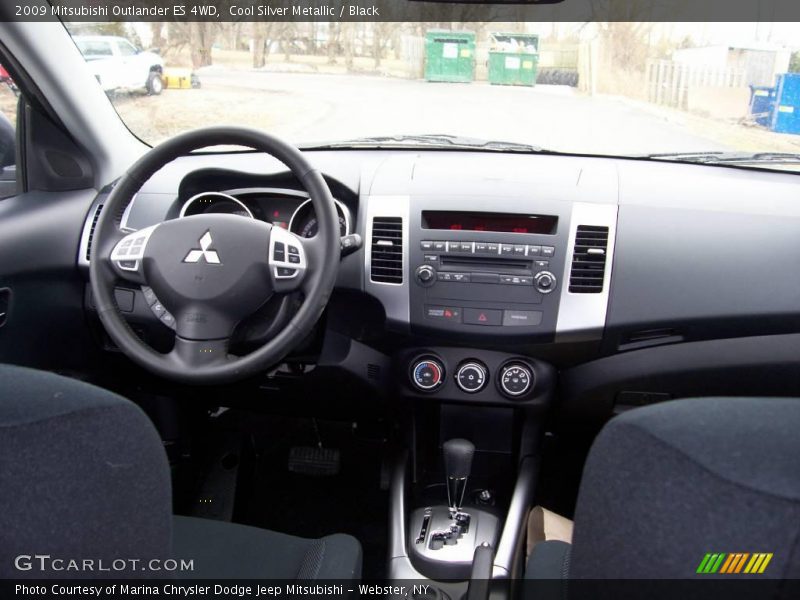 Cool Silver Metallic / Black 2009 Mitsubishi Outlander ES 4WD