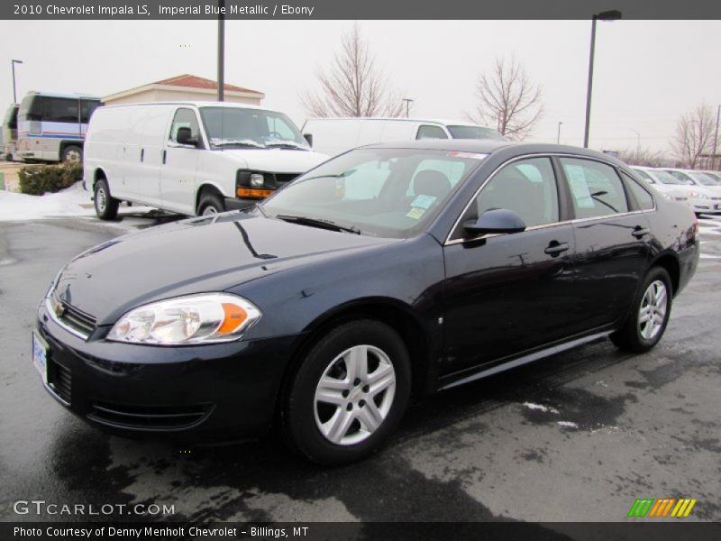 Imperial Blue Metallic / Ebony 2010 Chevrolet Impala LS