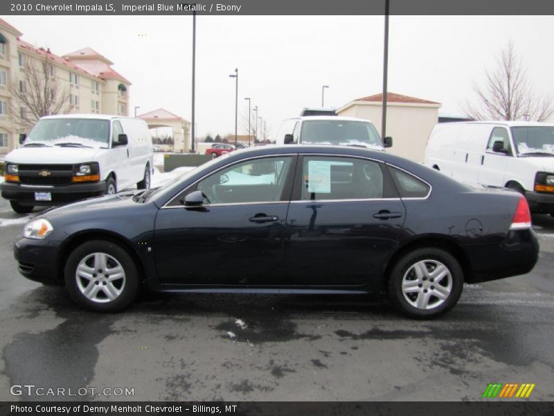 Imperial Blue Metallic / Ebony 2010 Chevrolet Impala LS