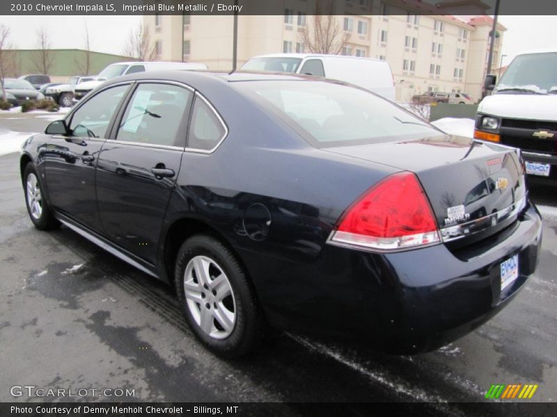Imperial Blue Metallic / Ebony 2010 Chevrolet Impala LS