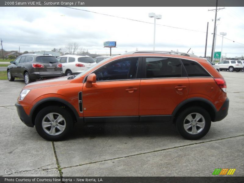 Sunburst Orange / Tan 2008 Saturn VUE XE