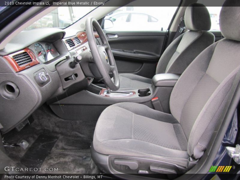 Imperial Blue Metallic / Ebony 2010 Chevrolet Impala LS