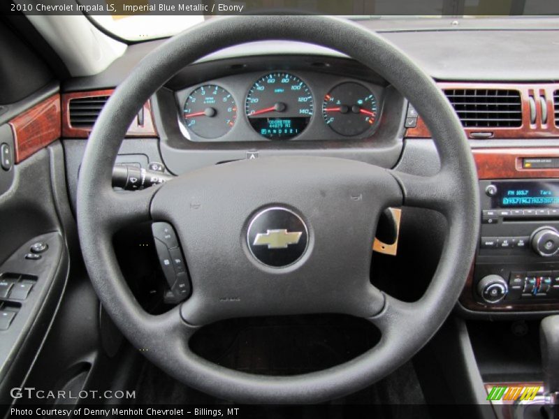Imperial Blue Metallic / Ebony 2010 Chevrolet Impala LS