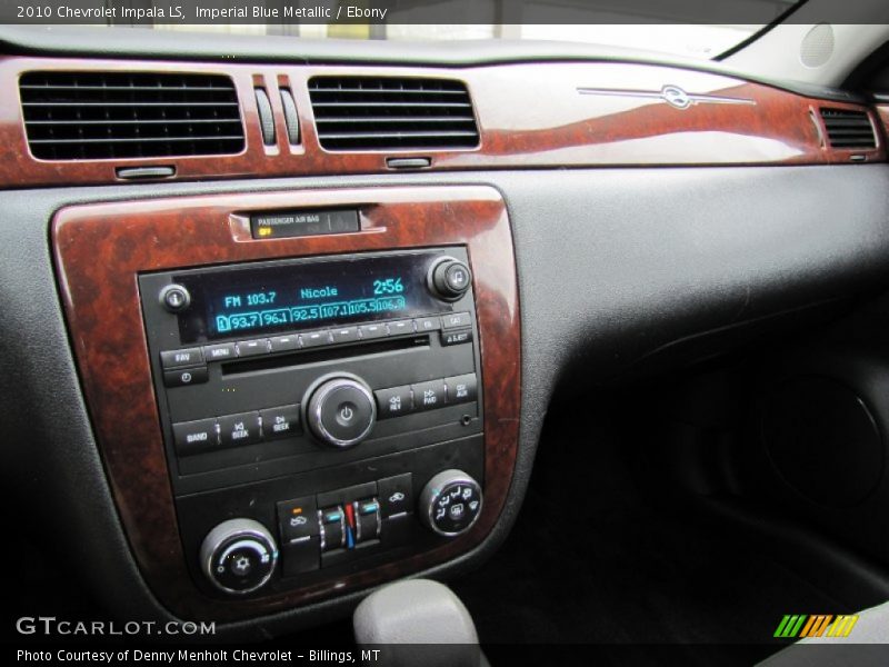 Imperial Blue Metallic / Ebony 2010 Chevrolet Impala LS