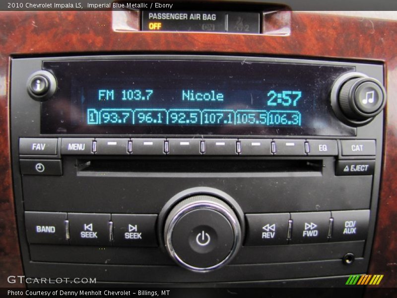 Imperial Blue Metallic / Ebony 2010 Chevrolet Impala LS