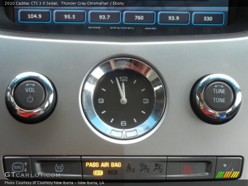 Thunder Gray ChromaFlair / Ebony 2010 Cadillac CTS 3.6 Sedan