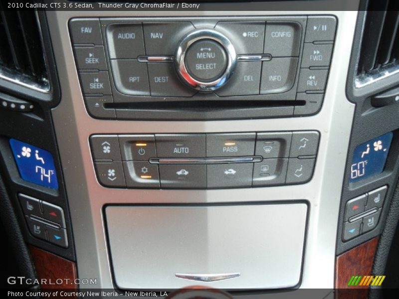 Thunder Gray ChromaFlair / Ebony 2010 Cadillac CTS 3.6 Sedan