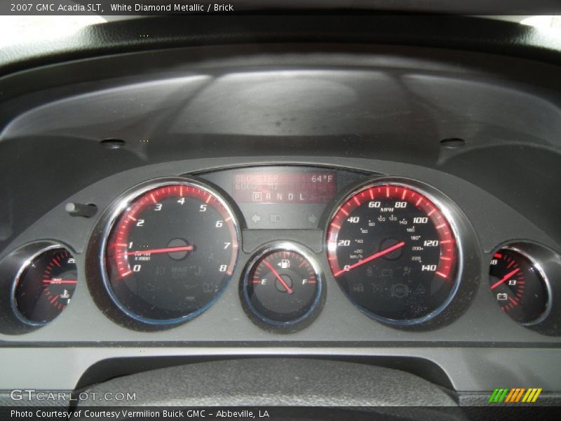 White Diamond Metallic / Brick 2007 GMC Acadia SLT