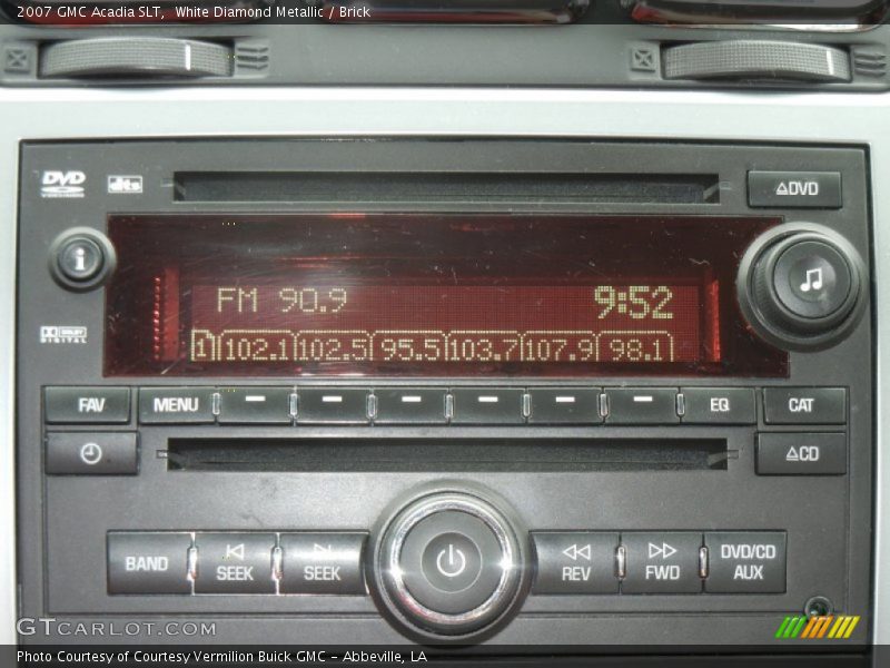 White Diamond Metallic / Brick 2007 GMC Acadia SLT