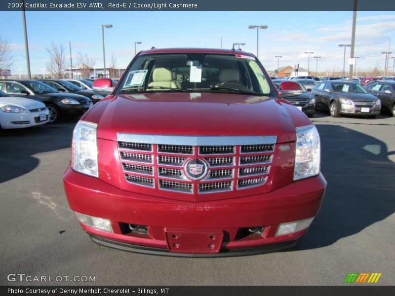 Red-E / Cocoa/Light Cashmere 2007 Cadillac Escalade ESV AWD