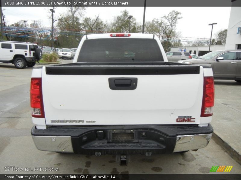 Summit White / Light Cashmere 2008 GMC Sierra 1500 SLT Crew Cab