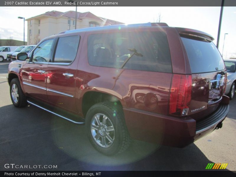 Red-E / Cocoa/Light Cashmere 2007 Cadillac Escalade ESV AWD