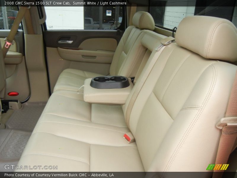 Summit White / Light Cashmere 2008 GMC Sierra 1500 SLT Crew Cab